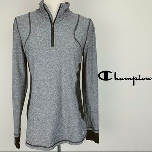 Champion C9 long sleeve workout running top Gray M